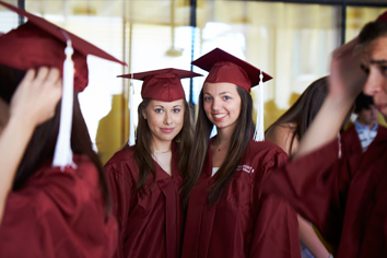 Two proud students at the Brillantmont graduation day