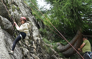 rock climbing