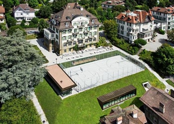 Brillantmont international school, aerial view