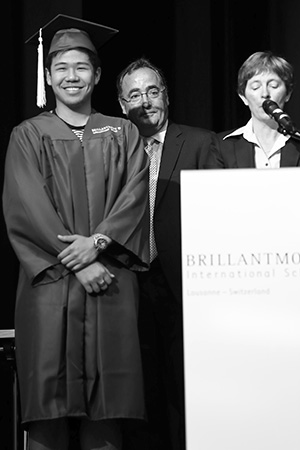 Wei (William) Lee, winner of the ECIS (European Council of International Schools) Award of International Understanding