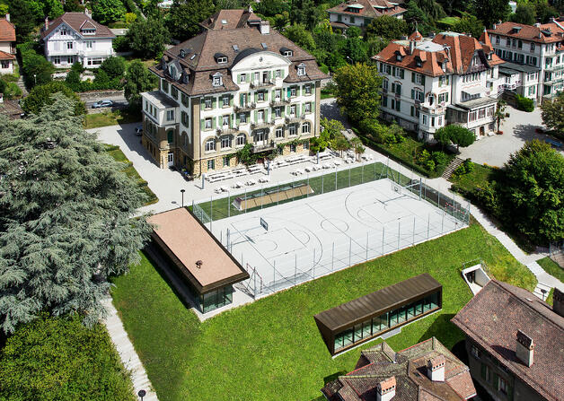 Aerial view of Brillantmont campus