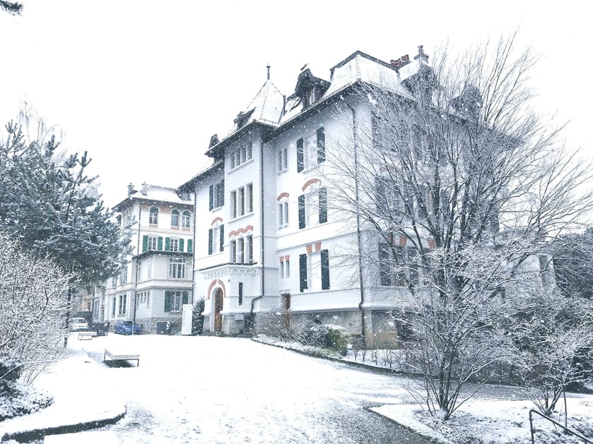 Brillantmont campus in Winter - Lausanne