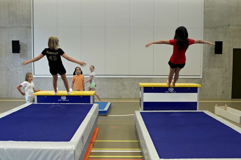 trampoline jumping