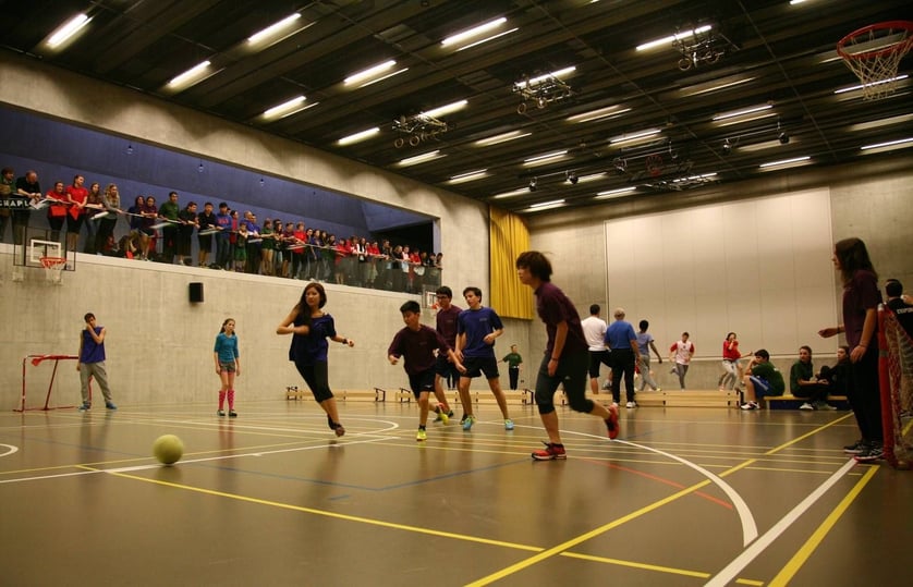 new sports hall at brillantmont international school