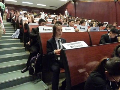 Brillantmont Students at the Model United Nations conference MUN